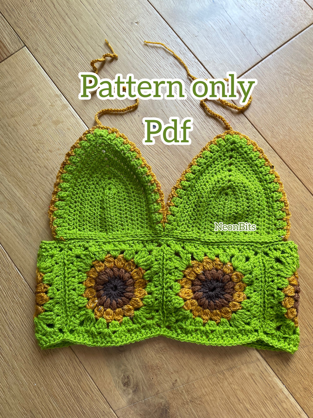 Sunflower pdf crop top