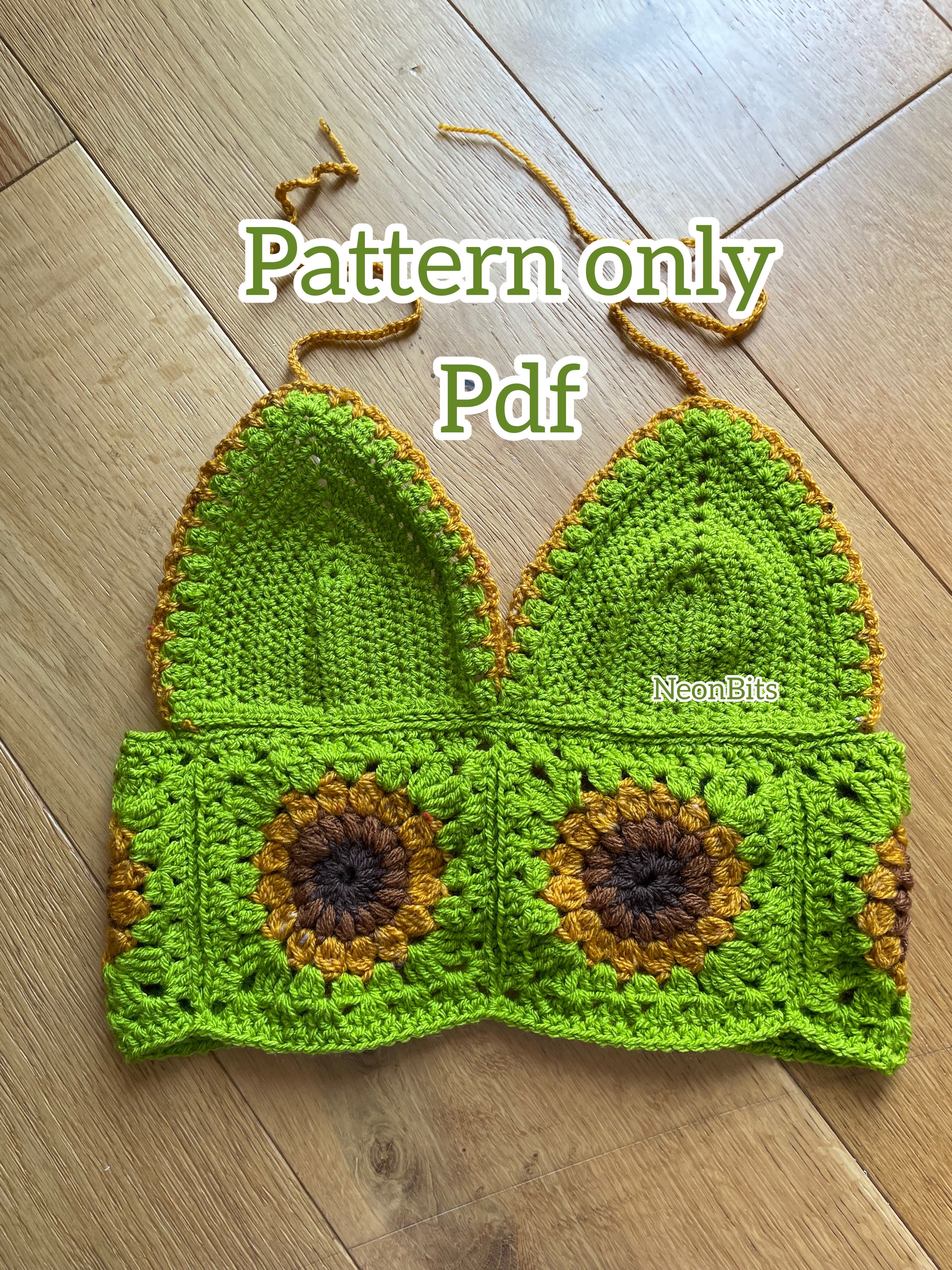 Sunflower pdf crop top