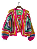 Daisy granny hexagon cardigan