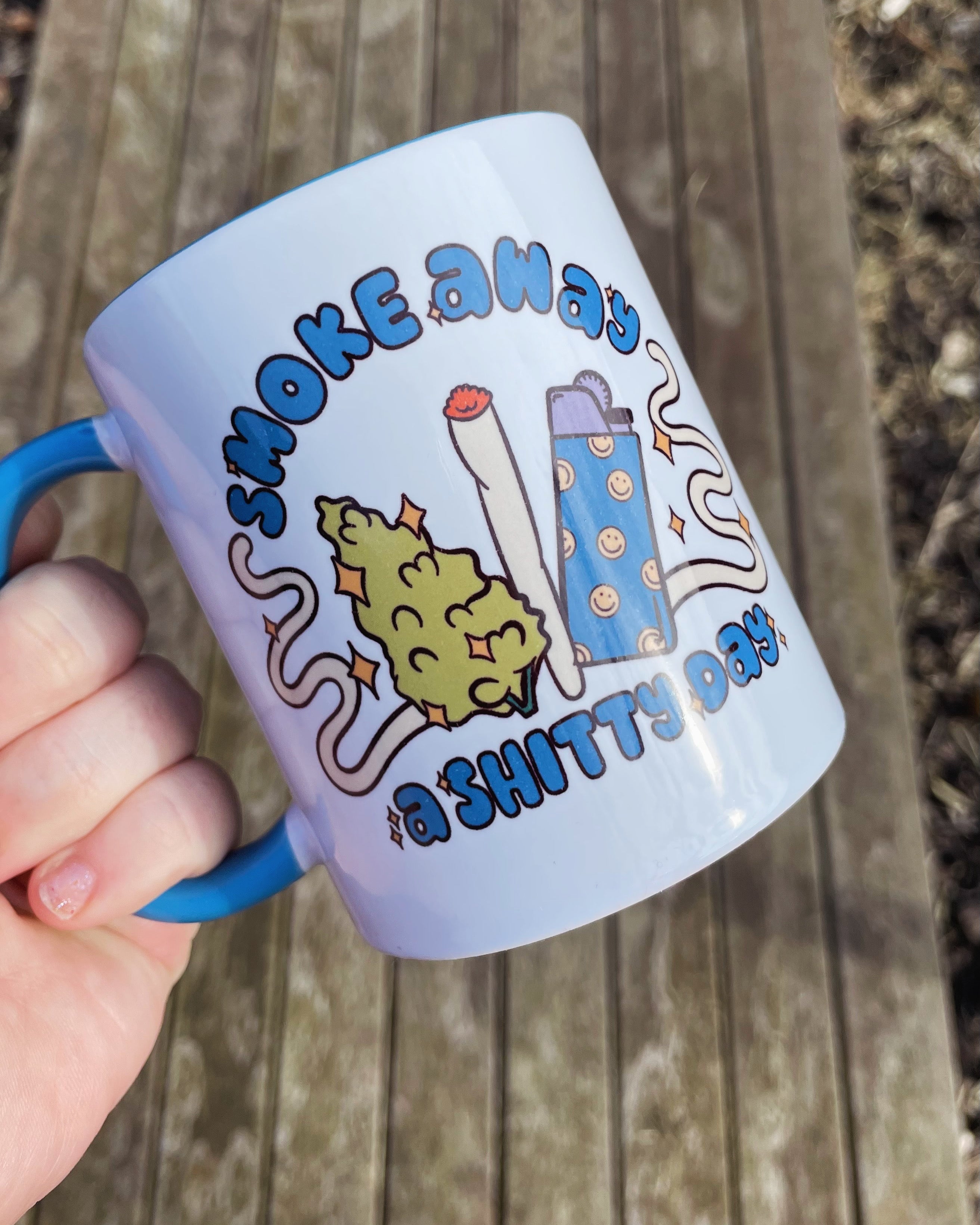 Smoke away mug