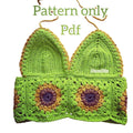 Sunflower pdf crop top