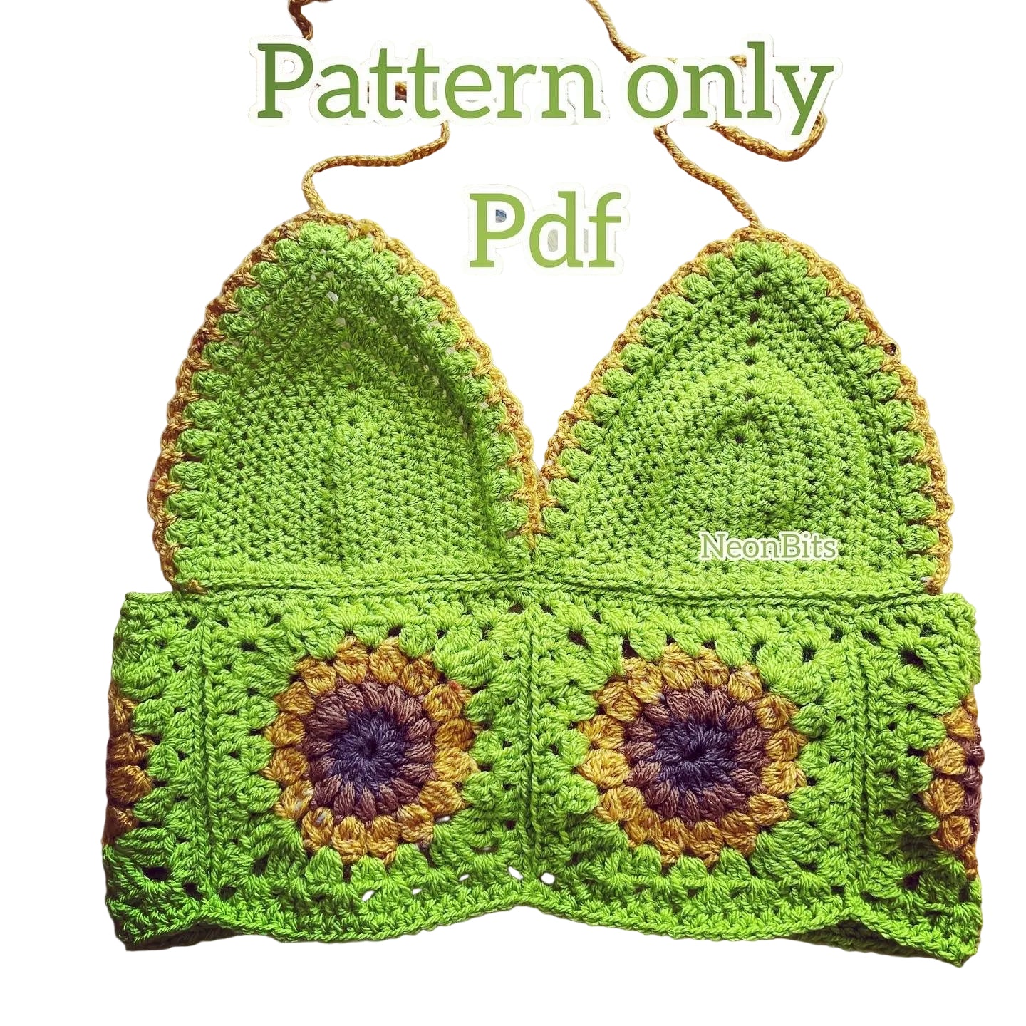 Sunflower pdf crop top