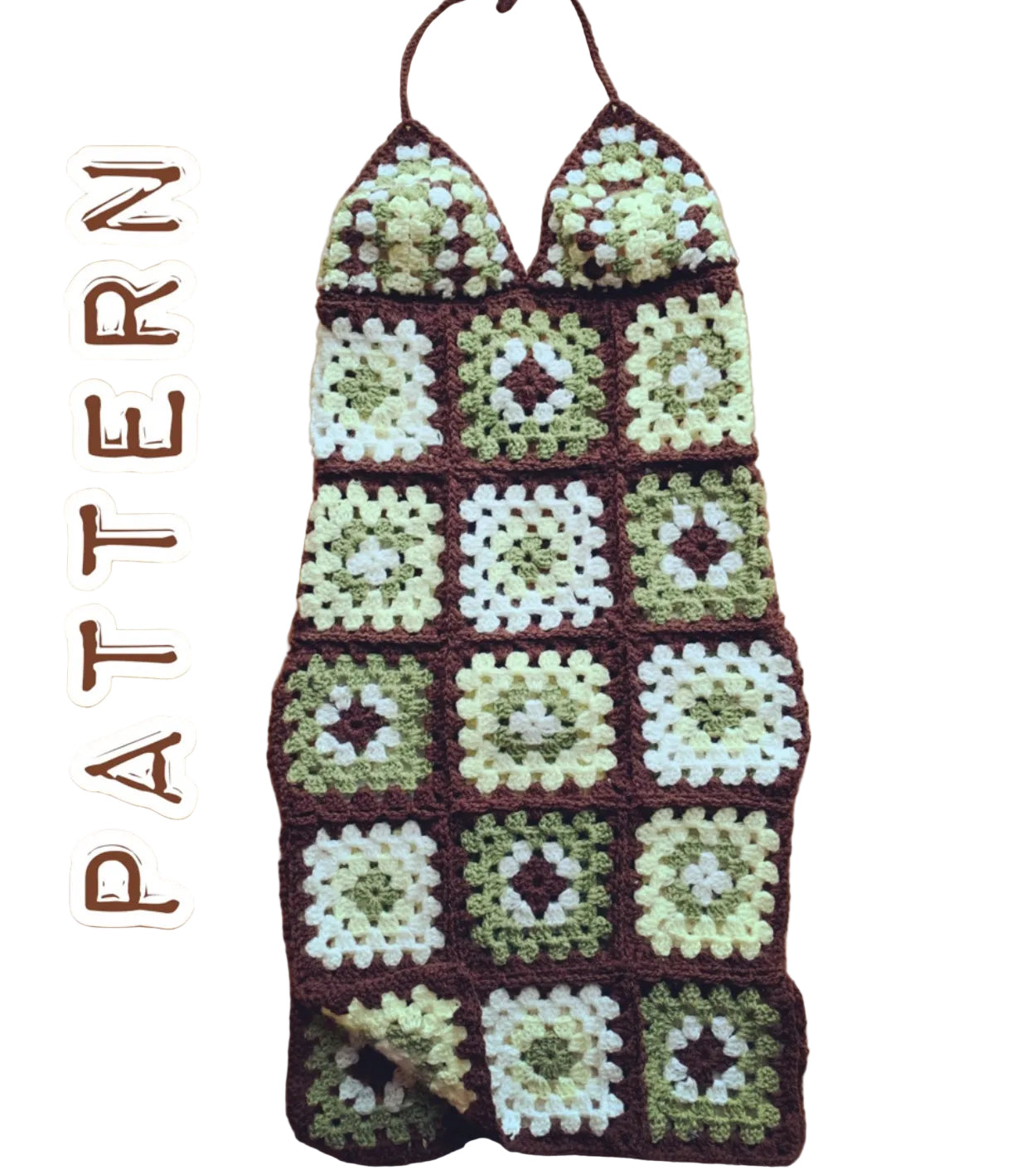 Pattern granny square dress
