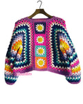 Daisy hexagon cardigan